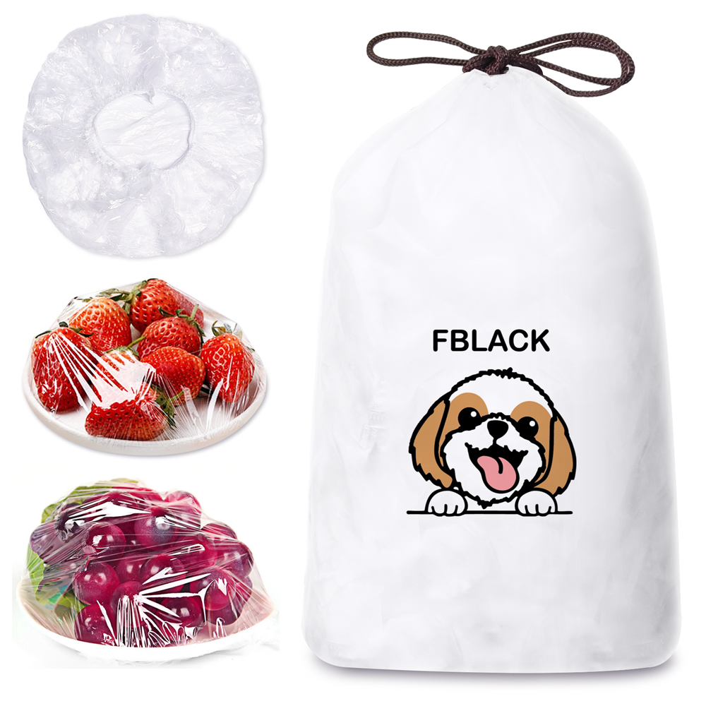 Plastic Bowl Covers Food Cover, Food Keeping Bags Elastic Reusable Plastic Stretch Elastic Food Storage Covers Kitchen Dining Plate Bread Pr